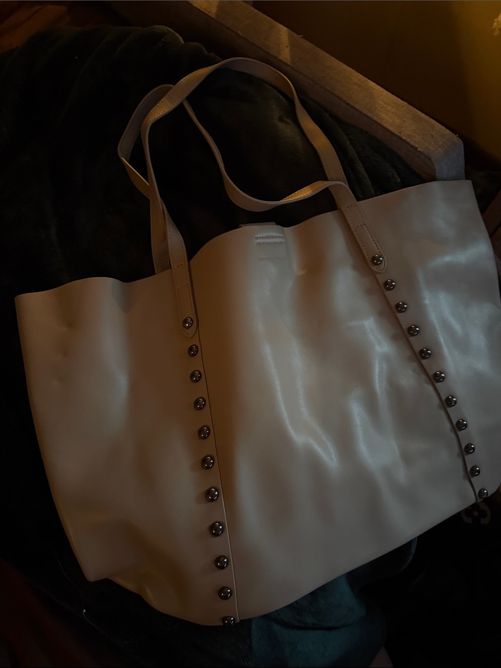 Rebecca Minkoff Cream Studded Tote
